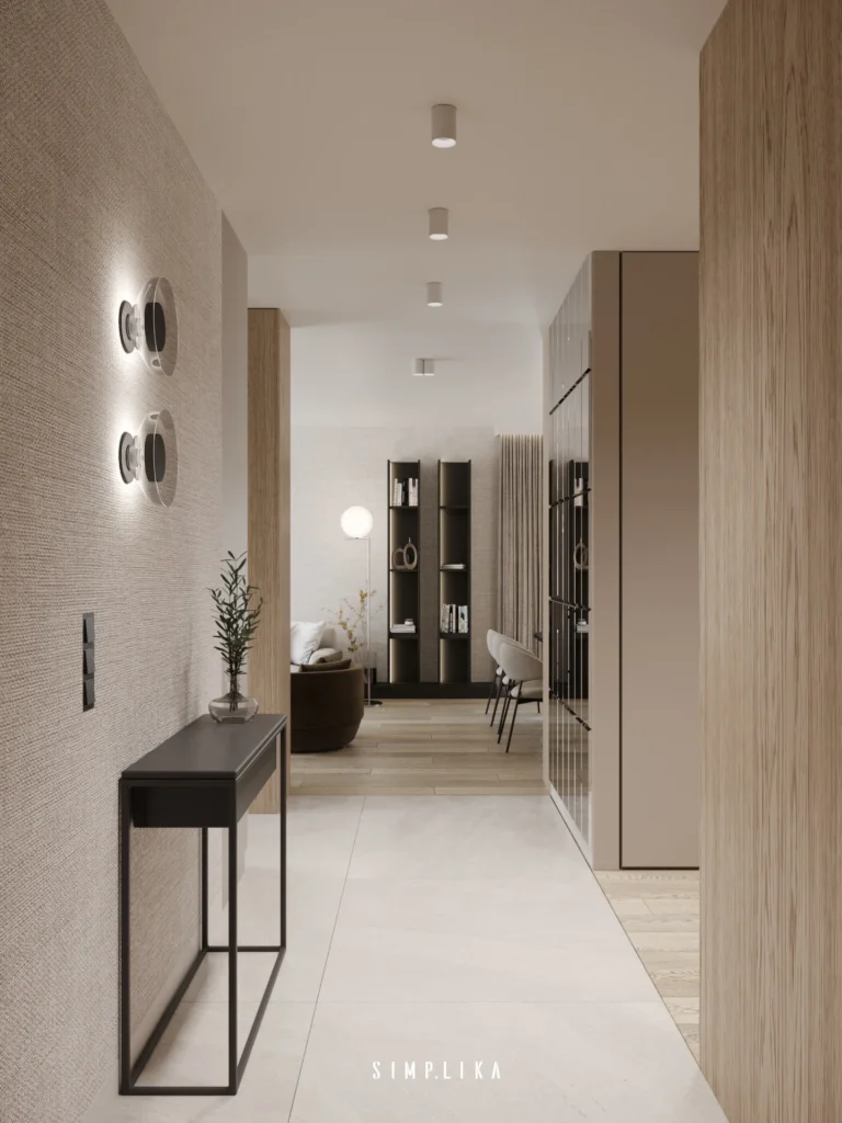 Projekt wnętrza: Apartament 113 m2 na Woli, architekt wnętrz Wola