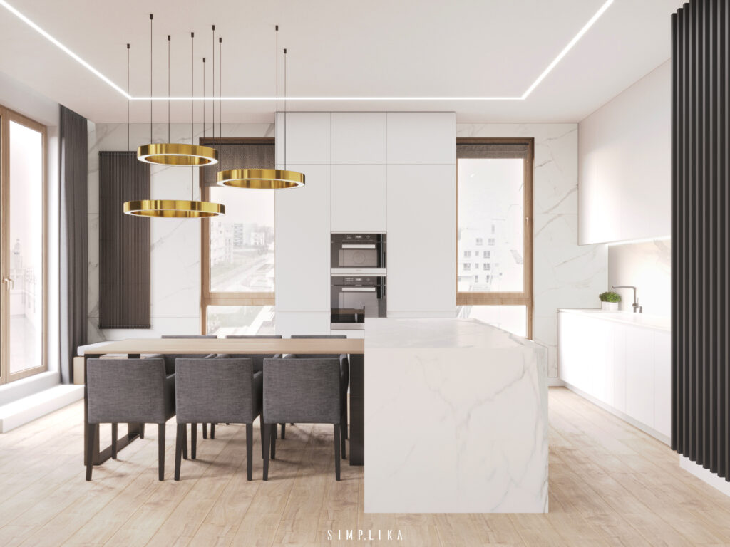Projekt wnętrza: 120 metrów na Wilanowie, architekt wnętrz Wilanów