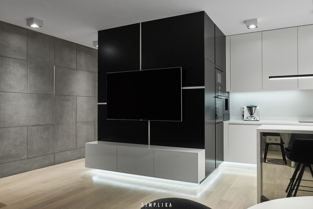 Projekt wnętrza: 92 metry na Kabatach, architekt wnętrz Ursynów